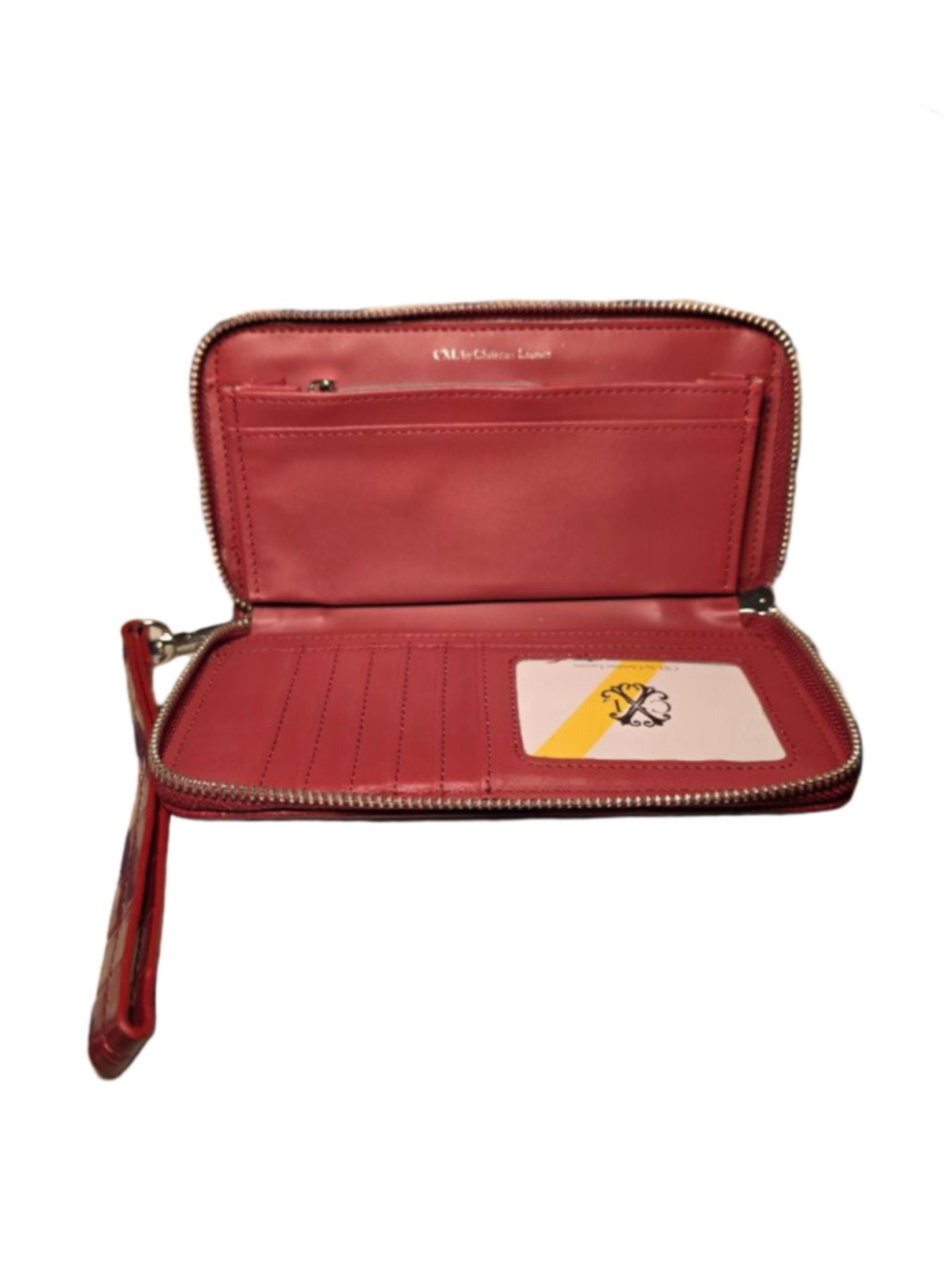 CXL by Christian Lacroix Red Croc Embossed Wallet One Size - Picture 4 of 5